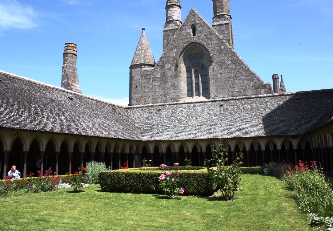 Trädgård i Mont Saint Michel