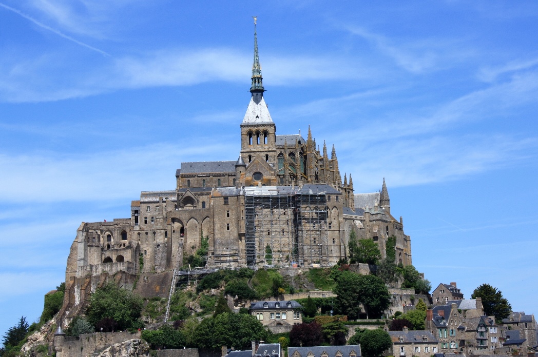 Sevärdheten Mont Saint Michel i Normandie 