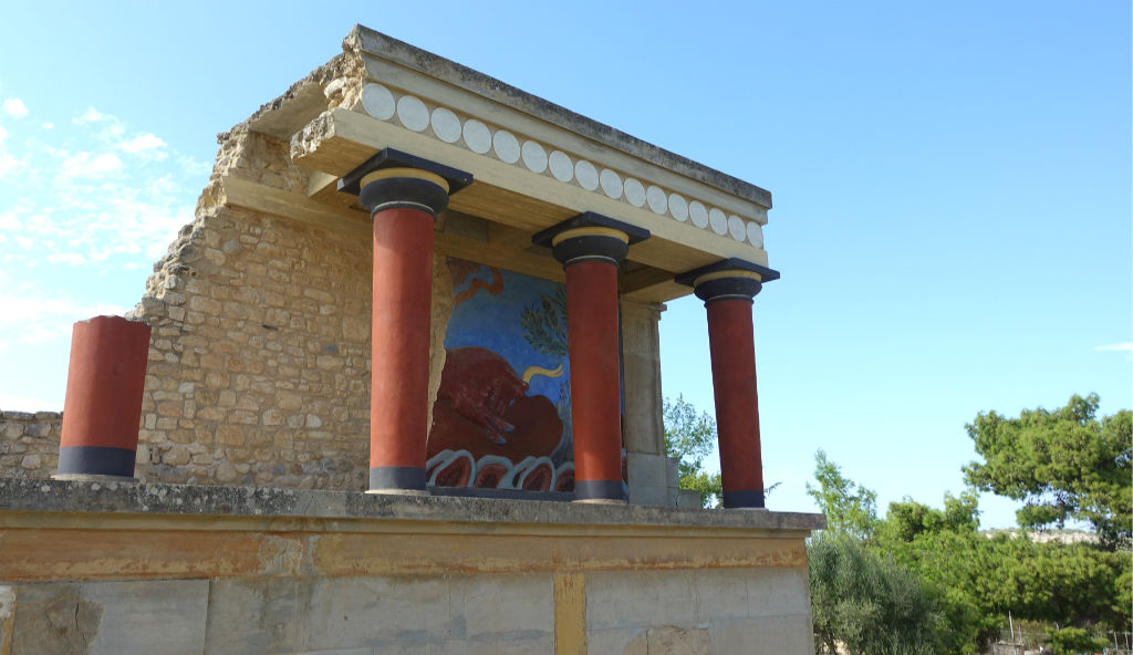 palatsområdet Knossos på Kreta