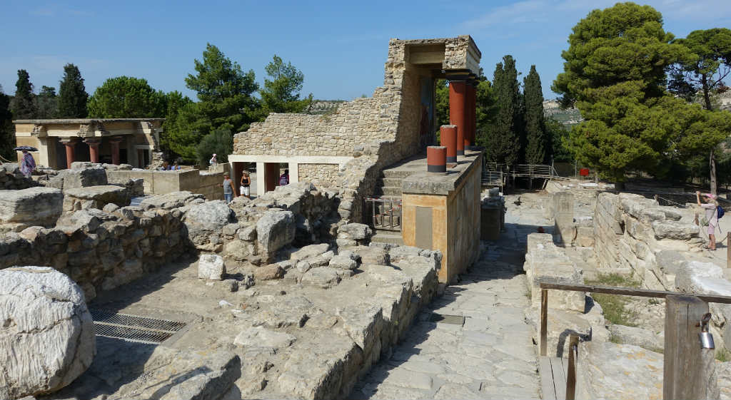palatsområdet Knossos på Kreta