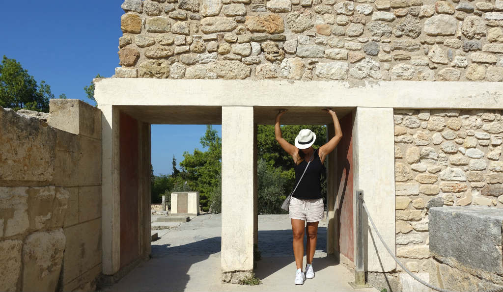 TravelGrip i palatsområdet Knossos på Kreta