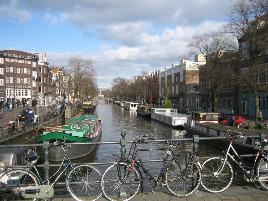 Amsterdam i Holland