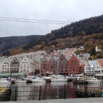 Magasinhus i Bergen i Norge