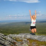Hopp vid Gräftåvallen i Jämtland