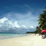 Boracay sandstrand i Filippinerna