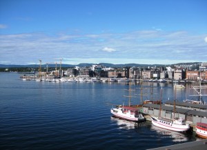 Aker Brygge i Oslo i Norge