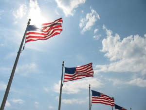 Amerikanska flaggor