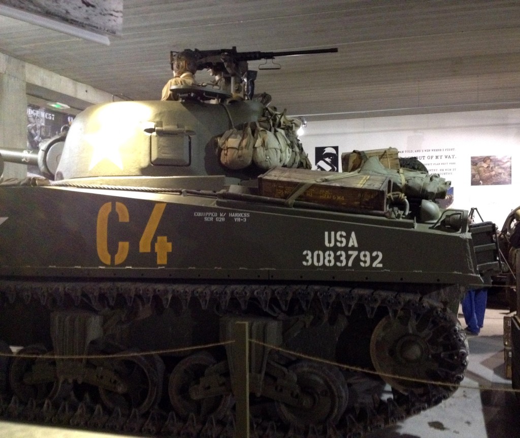 Pansarvagn på display i Normandie