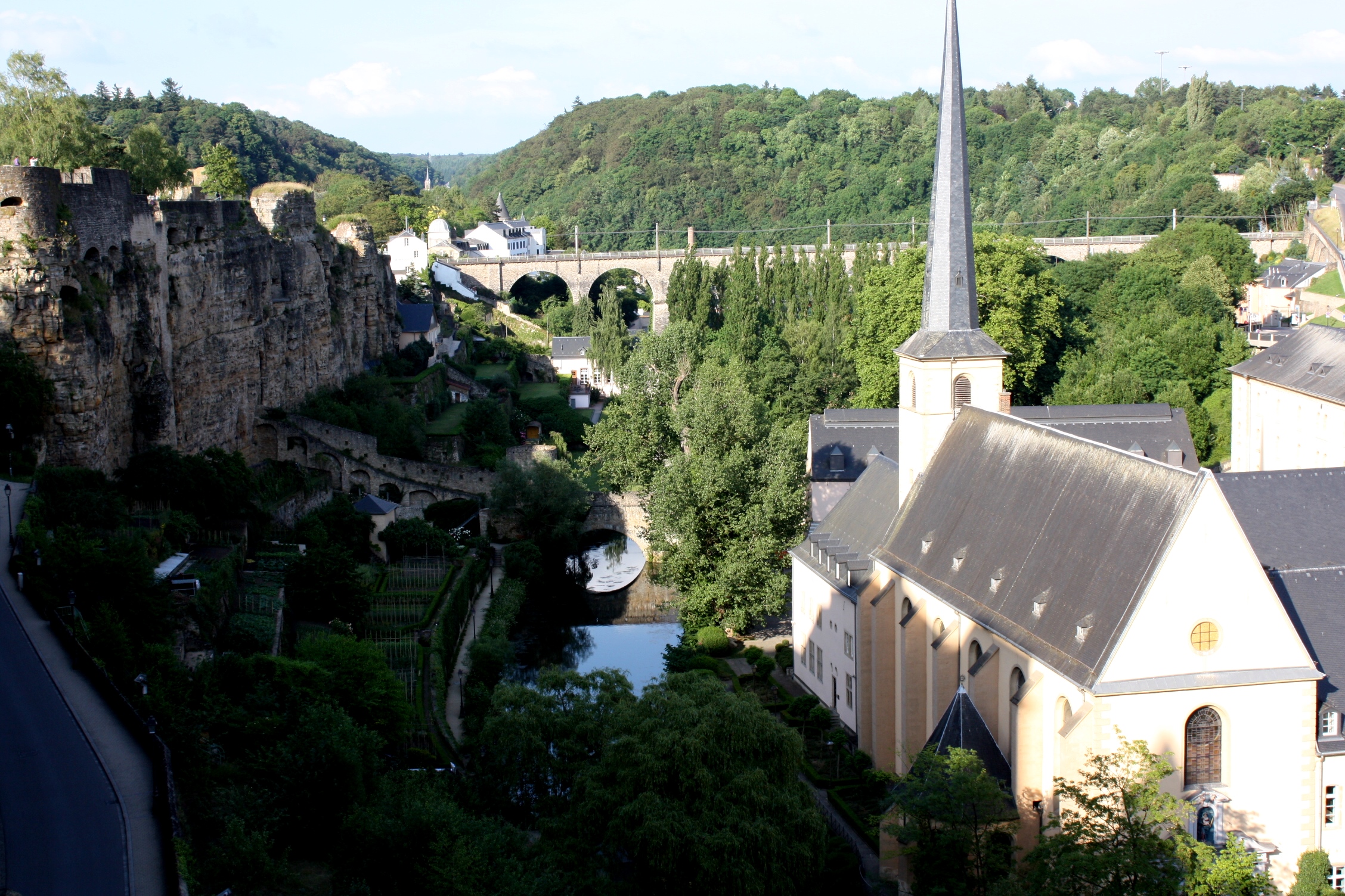 Stadsdelen Grund i Luxemburg