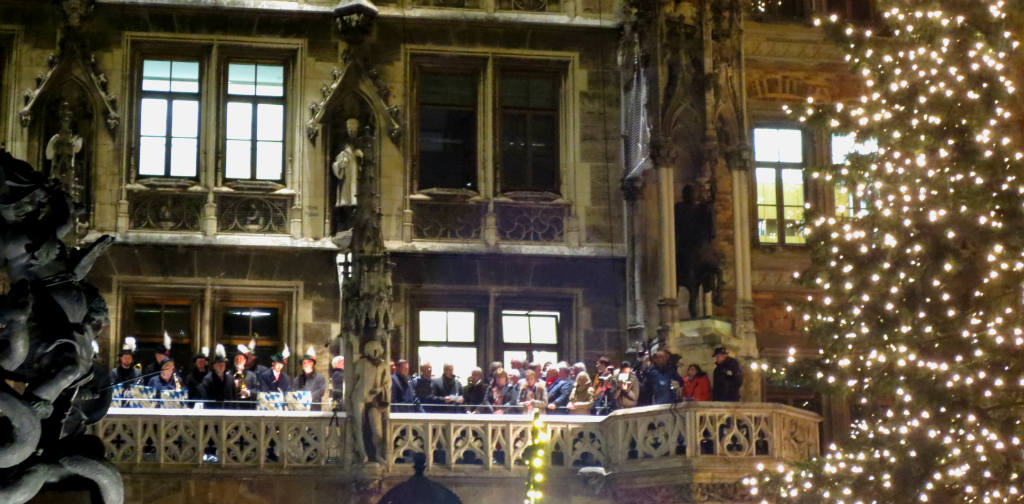 Körsång på Julmarknad i München