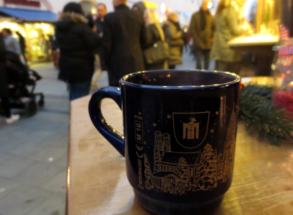 Gluhwein på Julmarknad i München