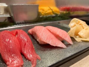 sushi nigiri tonfisk